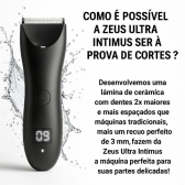 Depilador Masculino Partes Intimas Portátil À Prova D´ Água - Cinza/Prata