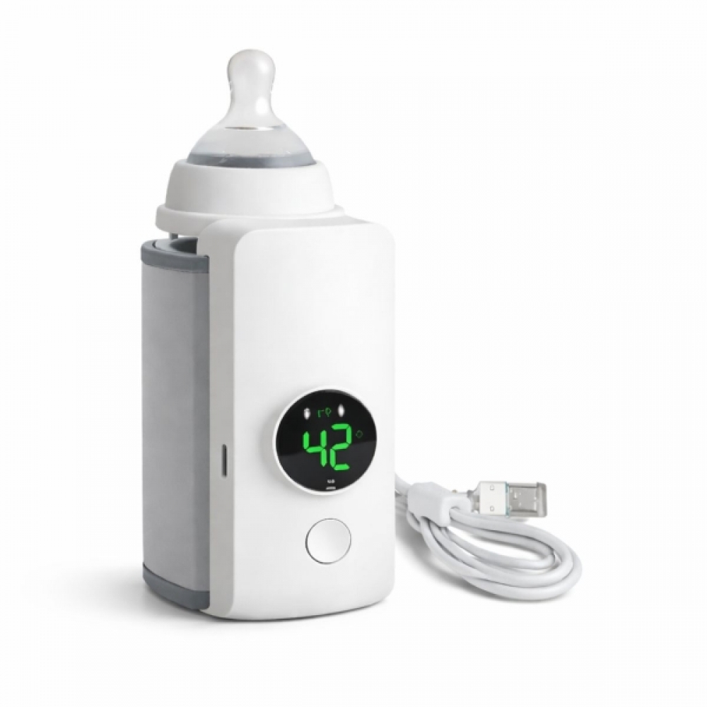 Aquecedor Mamadeira Portátil USB Recarregável com Visor LCD
