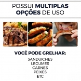 Grill Sanduicheira Press Gourmet Ceramic Inox  Preto 750W