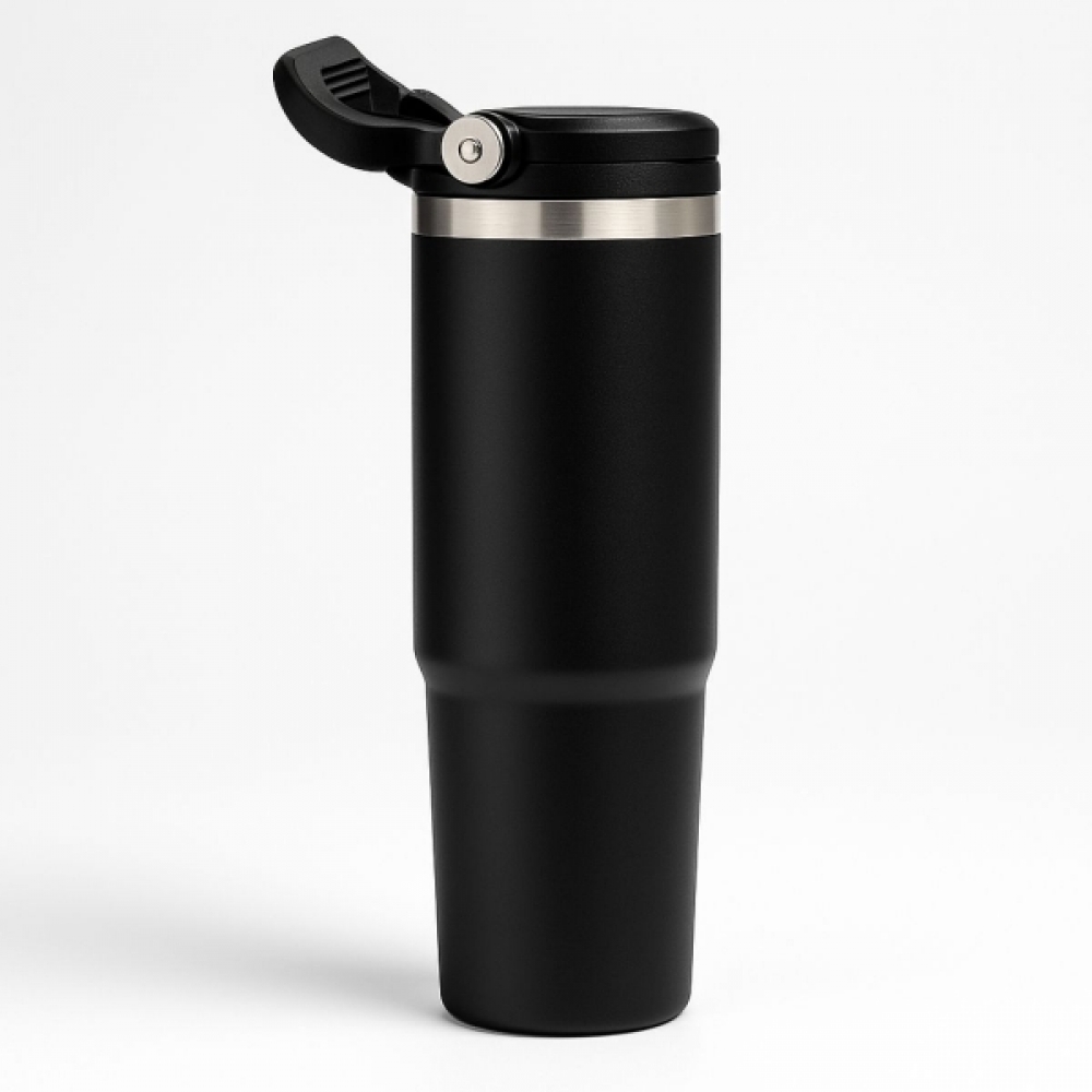 Garrafa Caneca Térmica  900ml - Preta