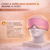 Máscara Gel Terapêutica Fria Quente Dor Cabeça e Olhos - Rosa