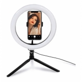 Ring Light Iluminador 120 Leds Tripé 6 Polegadas Suporte