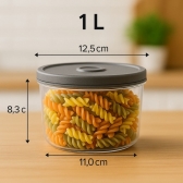 Conjuntos de potes Herméticos Alimentos Marmita Fit redondo
