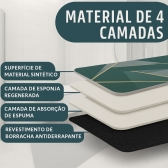 Kit 2 Tapetes Impermeável Antiderrapante Banheiro Cozinha - Redondo/Quadrado