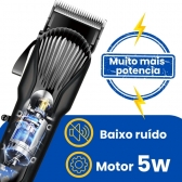 Máquina de Cortar Cabelo Profissional Display Digital 5w