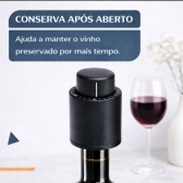Tampa Para Vinho A Vácuo Pressão Vedação Premium