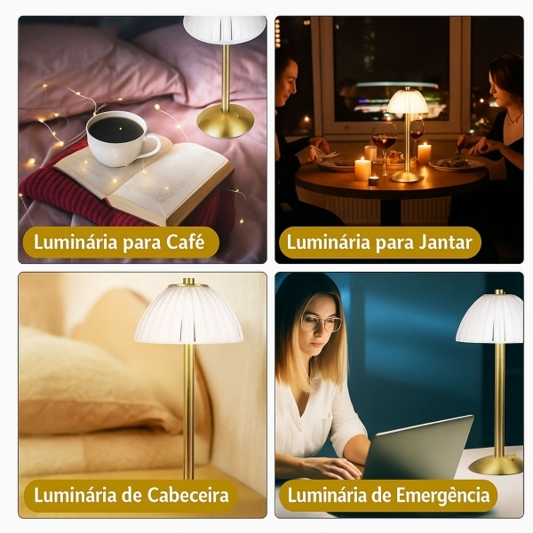 Luminária LED USB Bmax  BM-F140 - Redonda