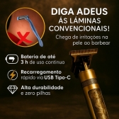 Kit Maquina Dragão Cabelo Barba E Aparador De Pelo De Nariz