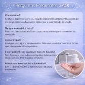 Dispenser Sabonete Líquido 300ml Quadrado Banheiro Cozinha - Branco