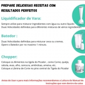 Mixer Portatil 3x1 250w Batedor Potente Triturador Bak -110v