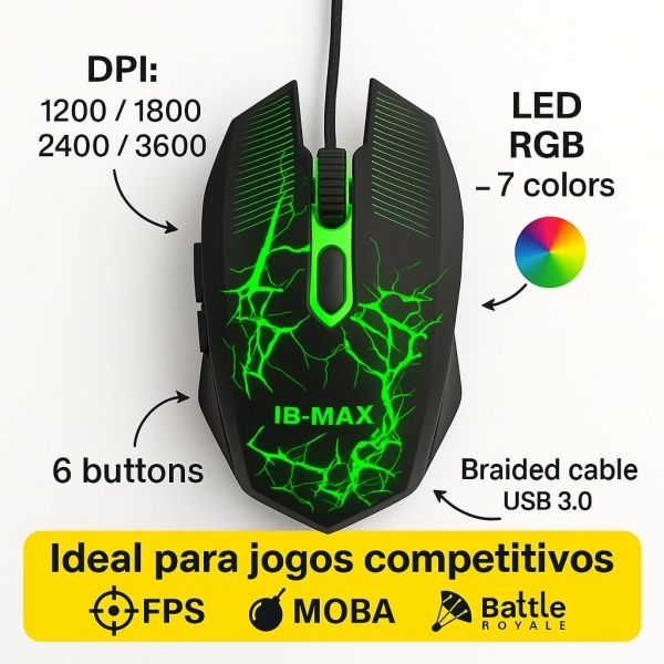 Kit Gamer Teclado Rgb Usb Mecânico Fone Mouse Led Gamer