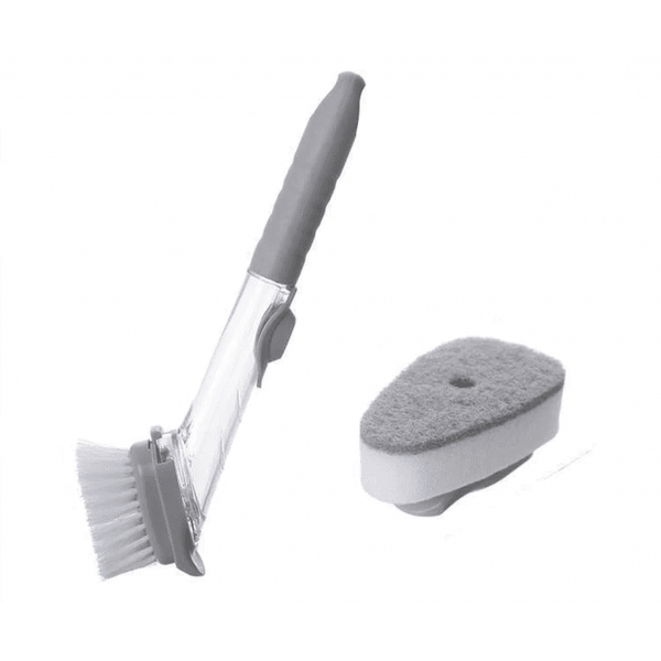 ESCOVA DE LIMPEZA 2 EM 1 DISPENSER DETERGENTE
