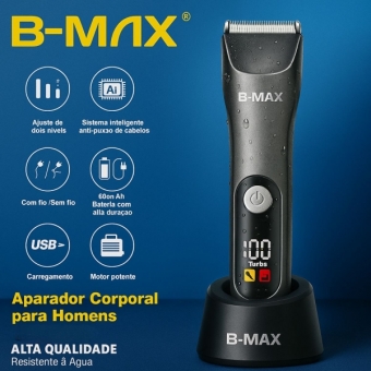 Kit Depilador Corporal Masculino Cerâmica 5W Aparador Nasal