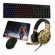 Kit Gamer Teclado Rgb Usb Mecânico Fone Mouse Led Gamer