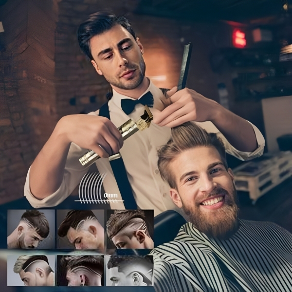 MÁQUINA DE CORTE BARBEAR PROFISSIONAL RECARREGÁVEL PORTÁTIL