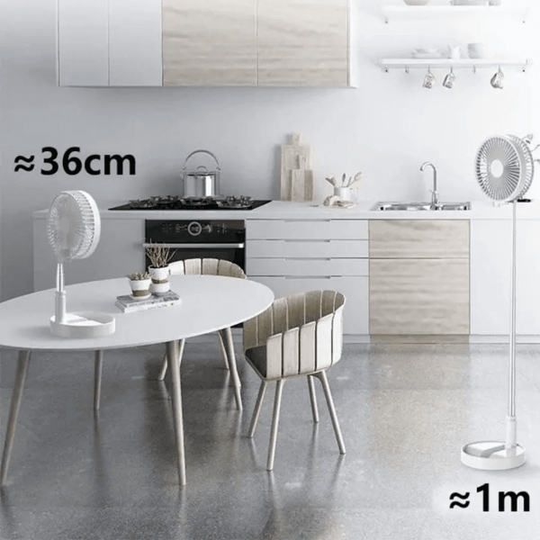Ventilador Potente De Coluna Silencioso Portátil e Rétratil