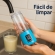 Mini Liquidificador Portátil Recarregável 380ML 6 Laminas - Azul