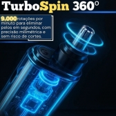 Kit Depilador Corporal Masculino Cerâmica 5W Aparador Nasal