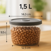 Conjuntos de potes Herméticos Alimentos Marmita Fit redondo