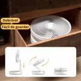 Ventilador Potente De Coluna Silencioso Portátil e Rétratil