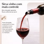 Kit Acessórios para Vinho 5 Peças Saca Rolhas e Dosador