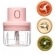 Mini Processador Moedor De Alimentos 250ml 3 Lâminas Usb