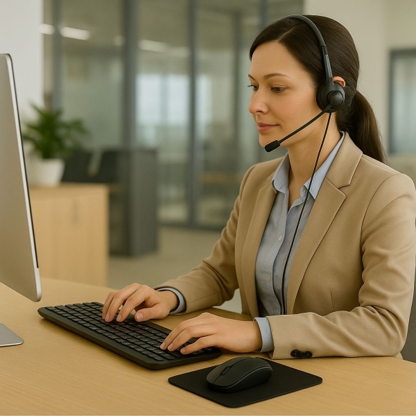 Kit Teclado Mouse Wireless Mouse pad Escritório Silencioso