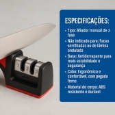 Kit Balança de Cozinha 10kg e Amolador de Facas Profissional
