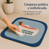 Kit 2 Tapetes Impermeável Antiderrapante Banheiro Cozinha - 2 Redondos