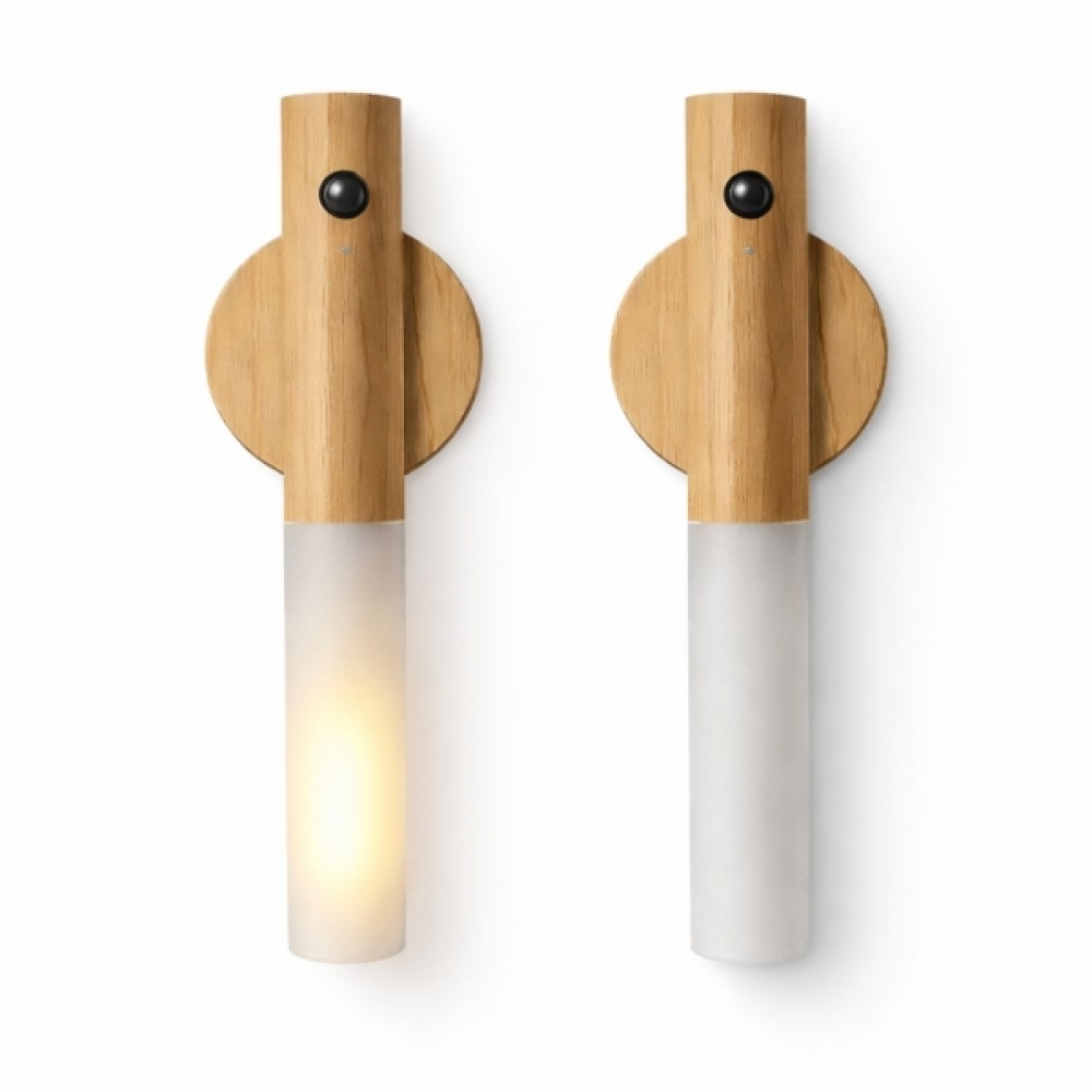 Kit Luminárias Arandela LED USB Recarregável Sensor Presença