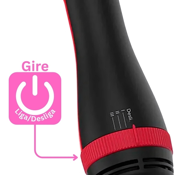 Escova secadora 4 em 1 Cadence Ceramica Ionizada Turmalina