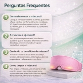 Máscara Gel Terapêutica Fria Quente Dor Cabeça e Olhos - Verde-água