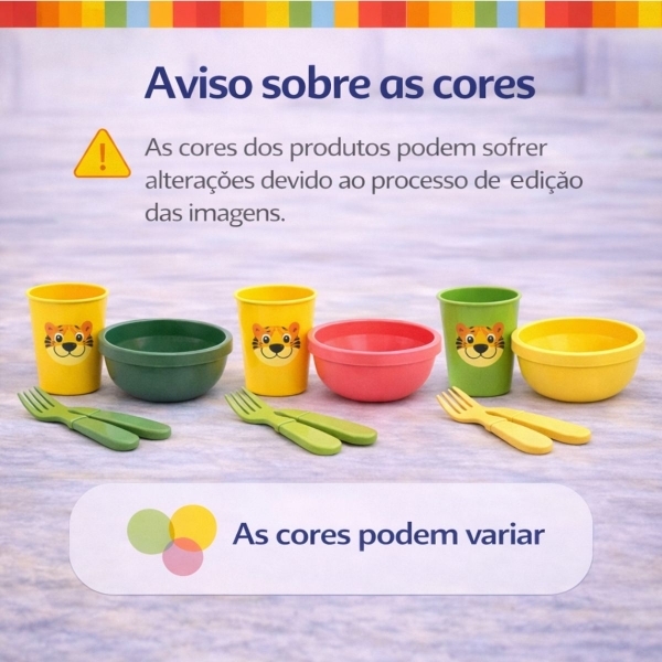 Kit Alimentação Infantil 4 Peças Bebê Livre BPA 0 a 24 Meses - Prato Verde