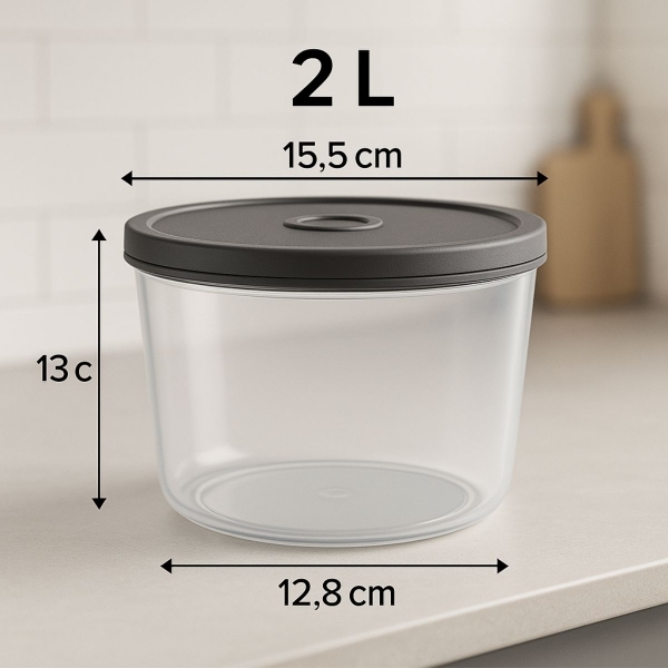 Conjuntos de potes Herméticos Alimentos Marmita Fit redondo