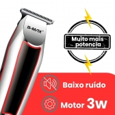 Kit Maquina Profissional Cortar Cabelo Acabamento Aparador Preto