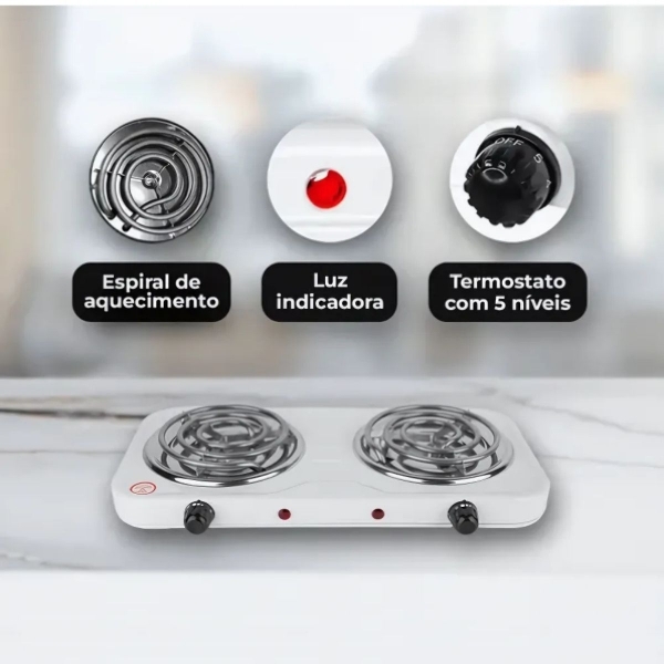 Fogão Eletrico 2 bocas