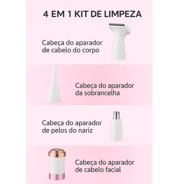 Aparador Pelos Nariz Corpo 4/1 Modelador Sobrancelha Pernas