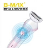 Depilador Elétrico Corporal Lady Shaver Aparador Pelo Nariz Rosa