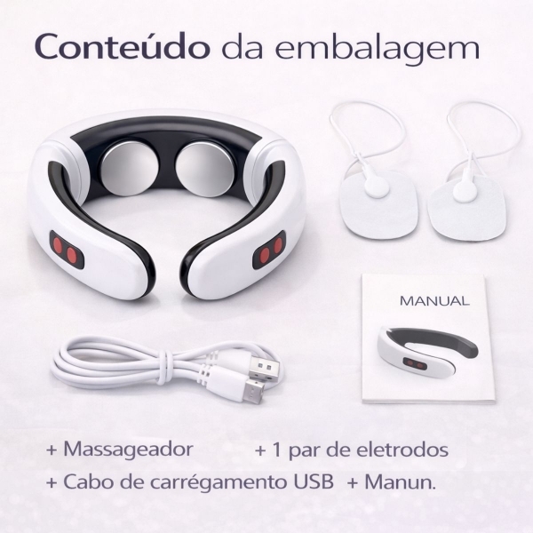 Massageador Cervical Elétrico Portátil Relaxamento Pescoço