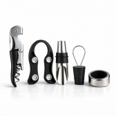Kit Acessórios para Vinho 5 Peças Saca Rolhas e Dosador