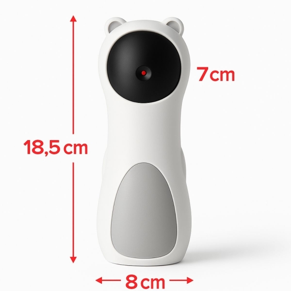 Brinquedo Laser Automático Giratório para Gatos