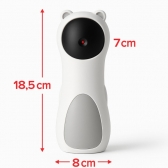 Brinquedo Laser Automático Giratório para Gatos