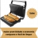 Grill Sanduicheira Press Gourmet Ceramic Inox  Preto 750W