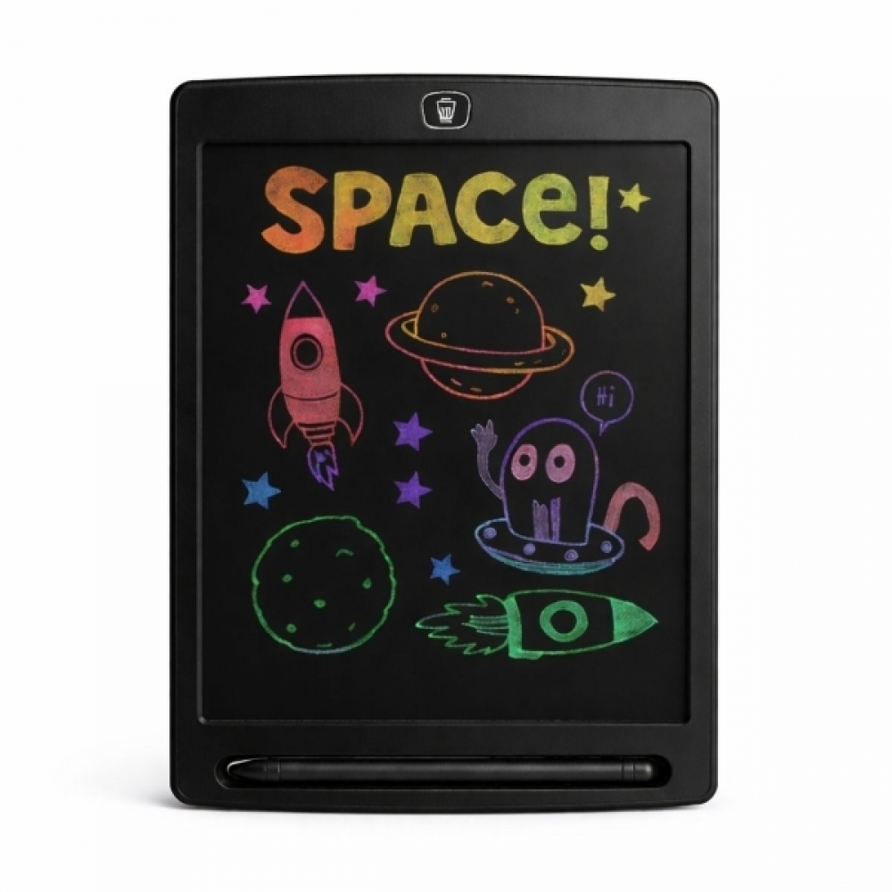 Lousa Mágica Infantil LCD 12 Para Desenhar e Escrever - Preto