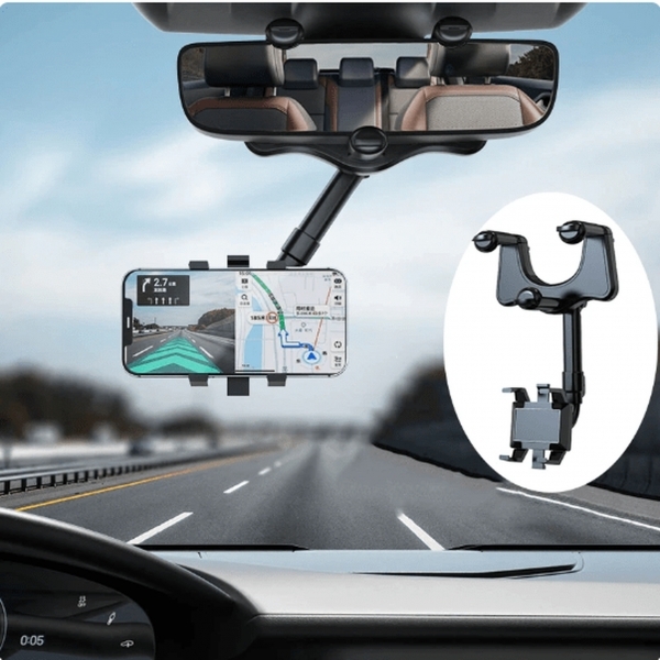 Suporte Para Celular Veicular De Retrovisor 360°