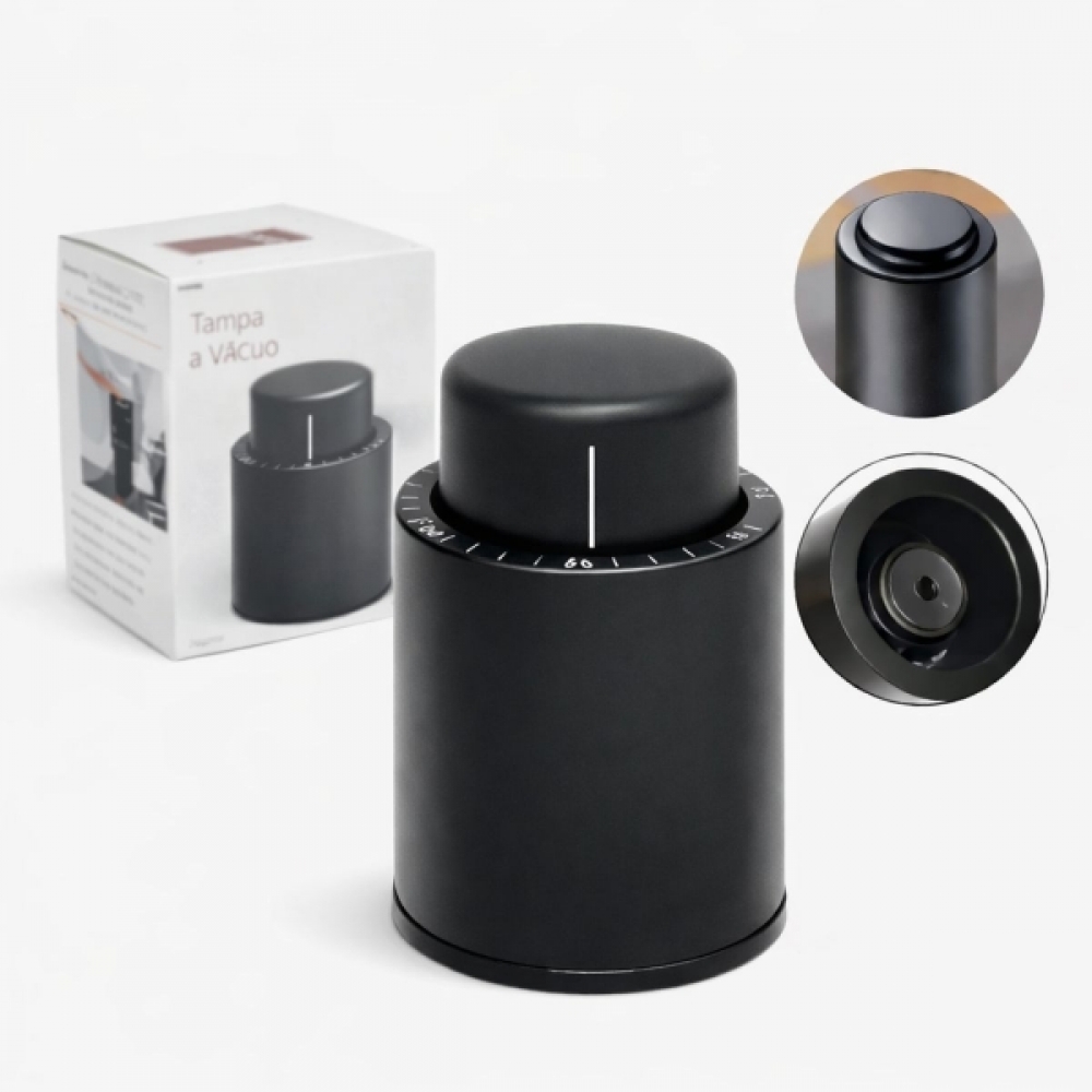 Tampa Para Vinho A Vácuo Pressão Vedação Premium