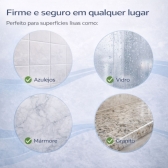 Barra de Apoio para Banheiro com Ventosa Sem Furo Segurança