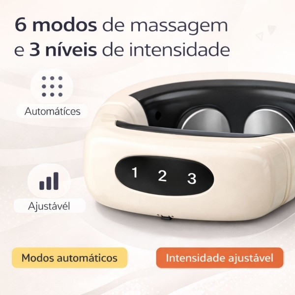 Massageador Cervical Elétrico Portátil Relaxamento Pescoço