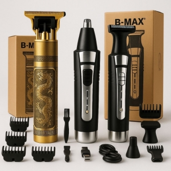 Kit Maquina Dragão Cabelo Barba E Aparador De Pelo De Nariz