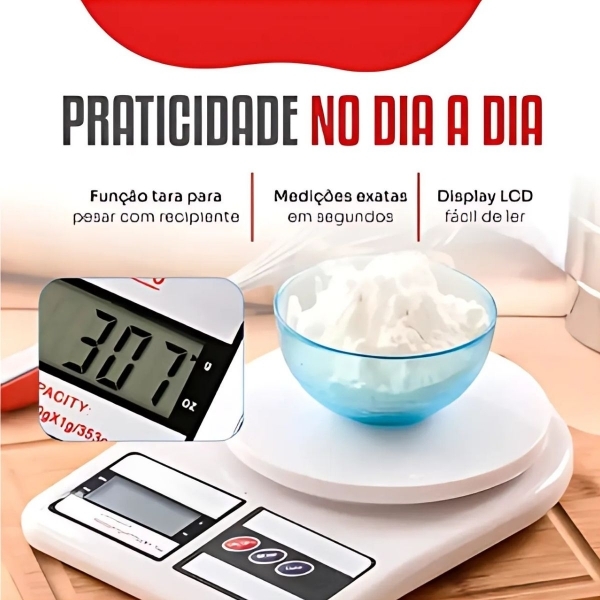 Balança De Cozinha Digital Balança Digital Doméstica Sf-400